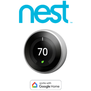 Nest (T3007ES) Learning Thermostat 3rd Gen, Stainless Steel
